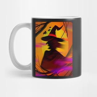 A Witch Silhouette Mug